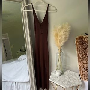 Abercrombie and Fitch Maxi Brown Sweater Dress NWT